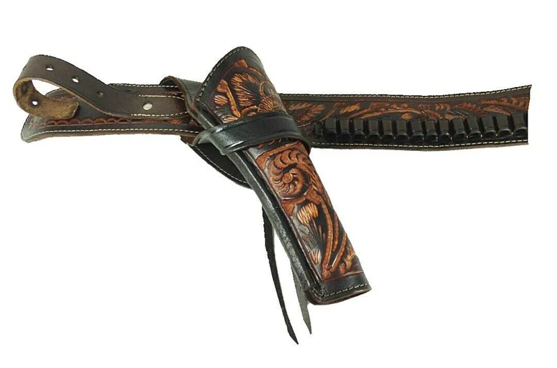 Holstergürtel Patronenschlaufen Westernholster wahlweise mit Oldstyletasche