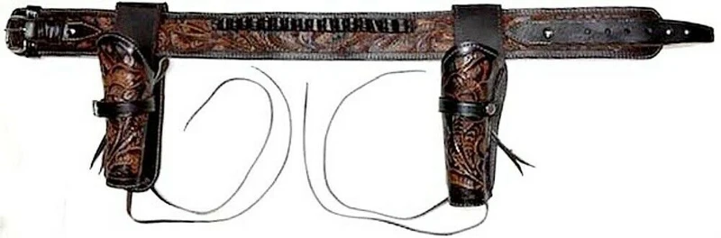 Holstergürtel Westernholster wahlweise mit Holstertasche Holster Rindleder braun