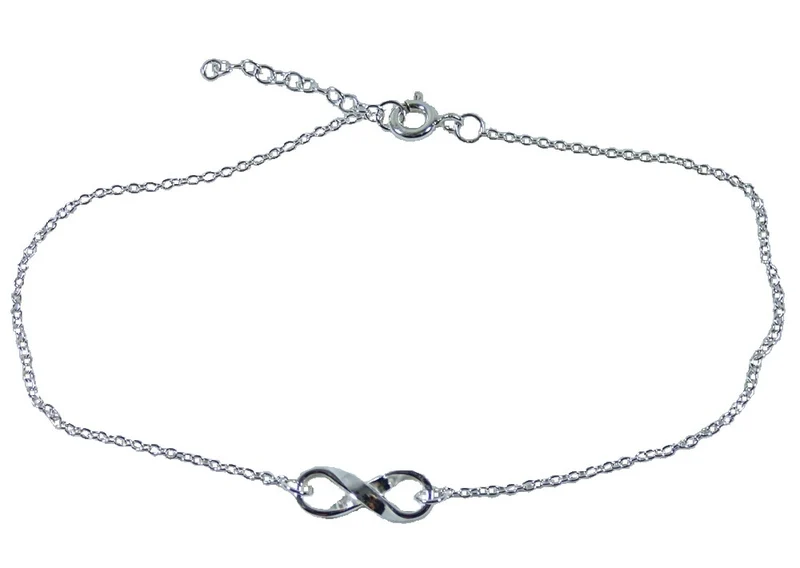 Fußkette Fußkettchen Unendlichkeit Infinity 925er Sterling Silber