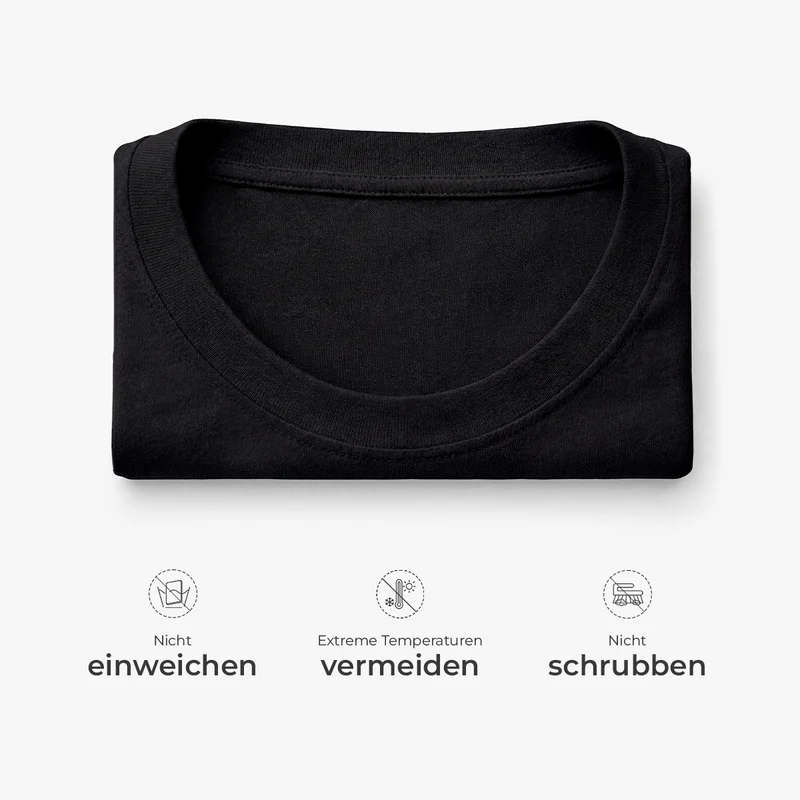 Du Bist Niemals Alleine - Personalisiertes Geschenk | Schwarzes T Shirt Nackenlabel Drucken Tochter Freundin