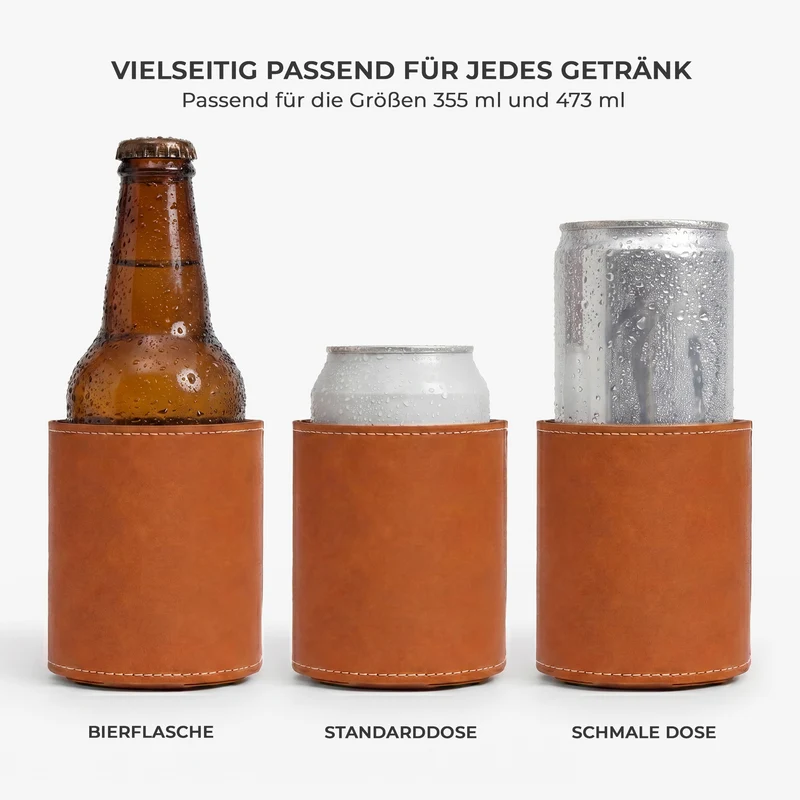 Papas Gang - Personalisiertes Kreuzworträtsel Geschenk | Leder Dosenkühler Papa Opa