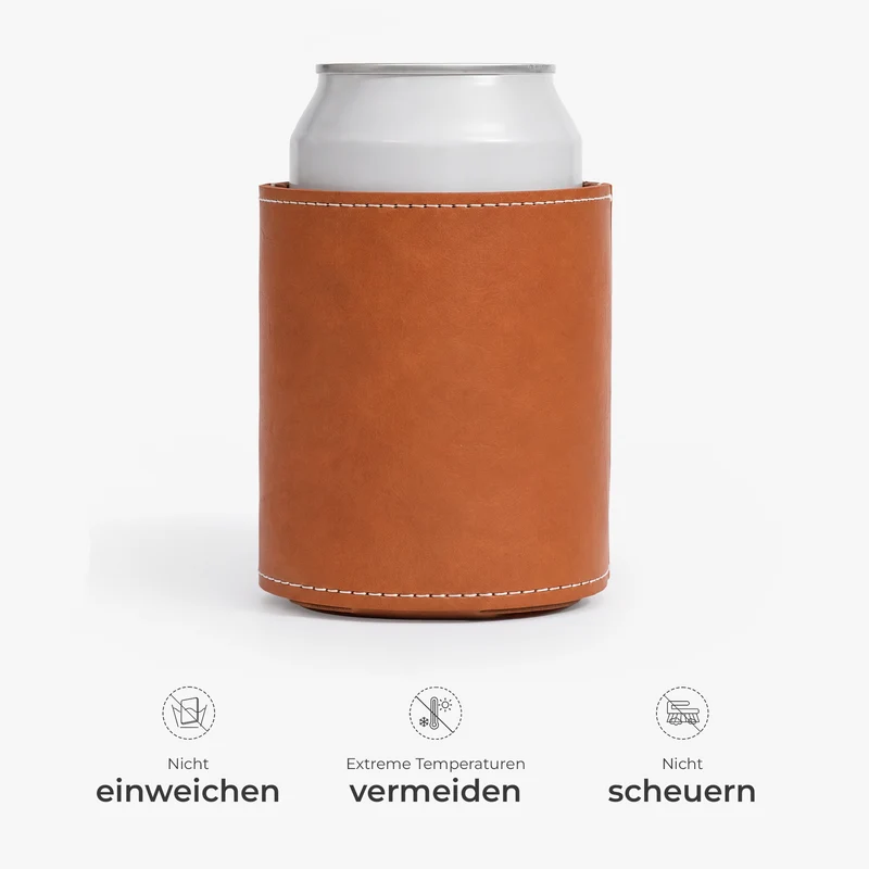 Papas Gang - Personalisiertes Kreuzworträtsel Geschenk | Leder Dosenkühler Papa Opa