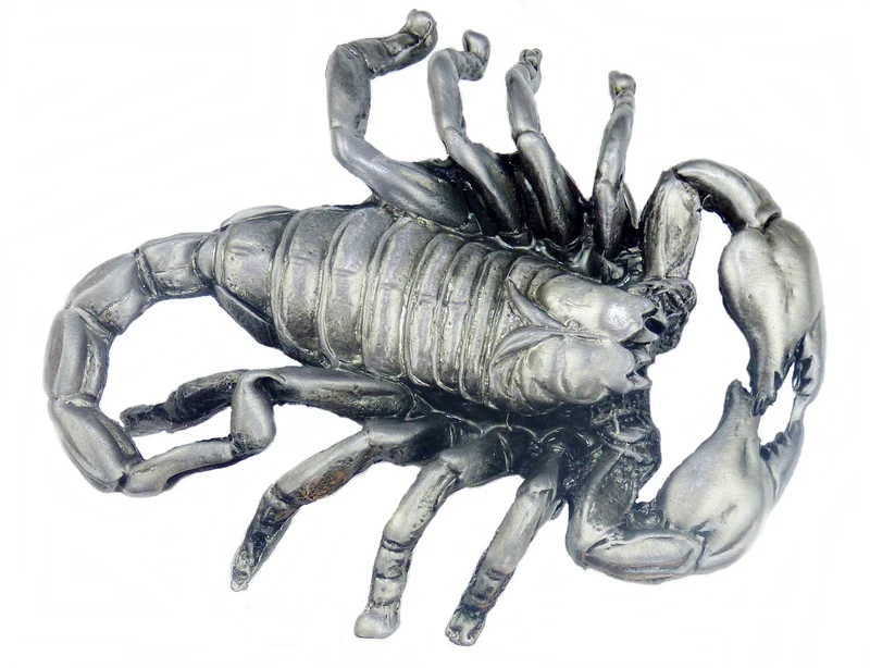Gürtelschnalle Buckle Gürtelschließe Skorpion Scorpion Biker Sternzeichen