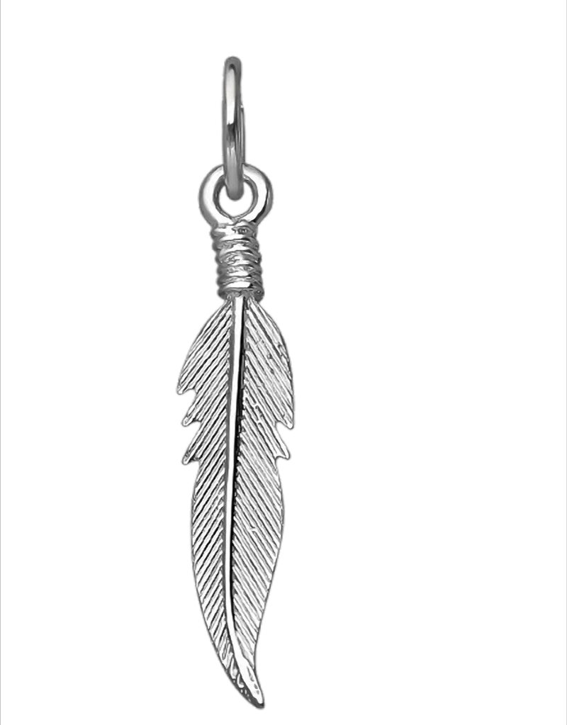 Anhänger Kettenanhänger Feder 925er Sterling Silber
