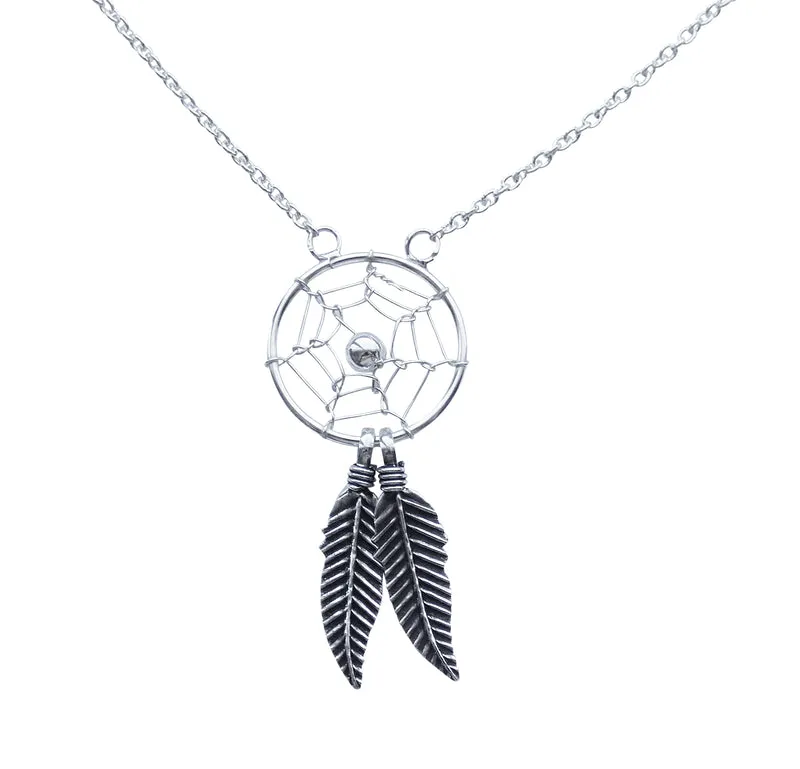 Kette Collier massiv 925er Sterling Silber mit Anhänger Traumfänger Lä einstellb