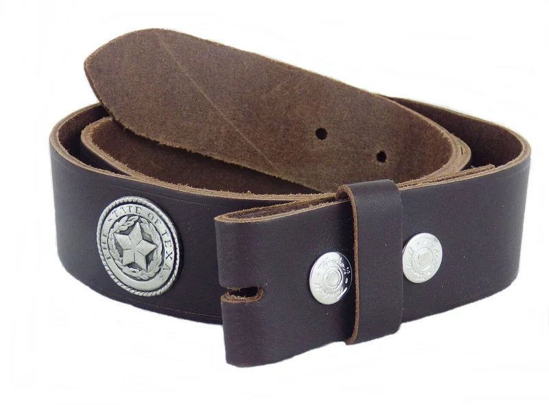Gürtel Wechselgürtel Echt Leder schwarz o. braun G.70-140 Texas Lone Star