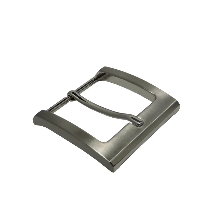Gürtelschließe Gürtelschnalle Schnalle grau Silber für 4 cm breiten Gürtel