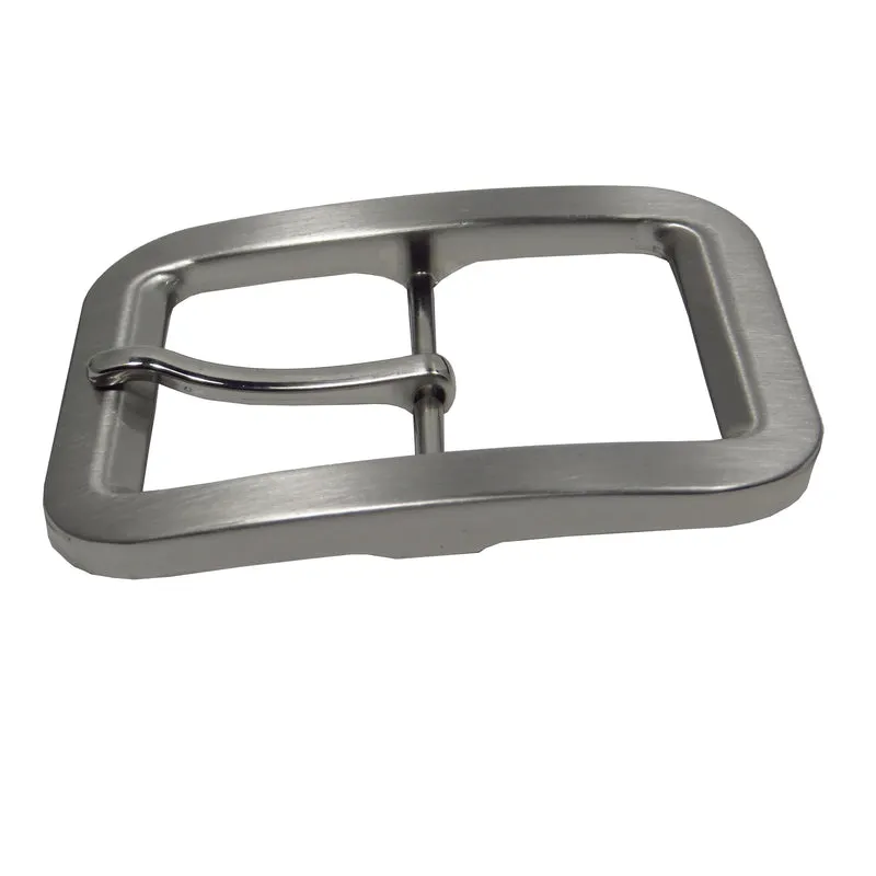 Gürtelschließe Gürtelschnalle Schnalle grau Silber für 4 cm breiten Gürtel