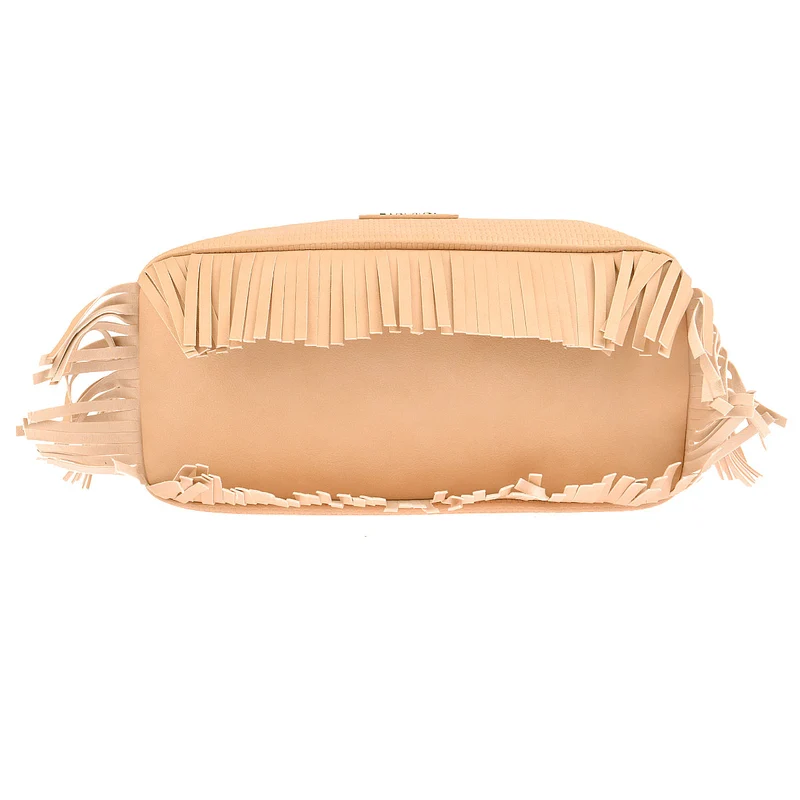 LIU JO Tasche Monospalla mit Fransen in Nude