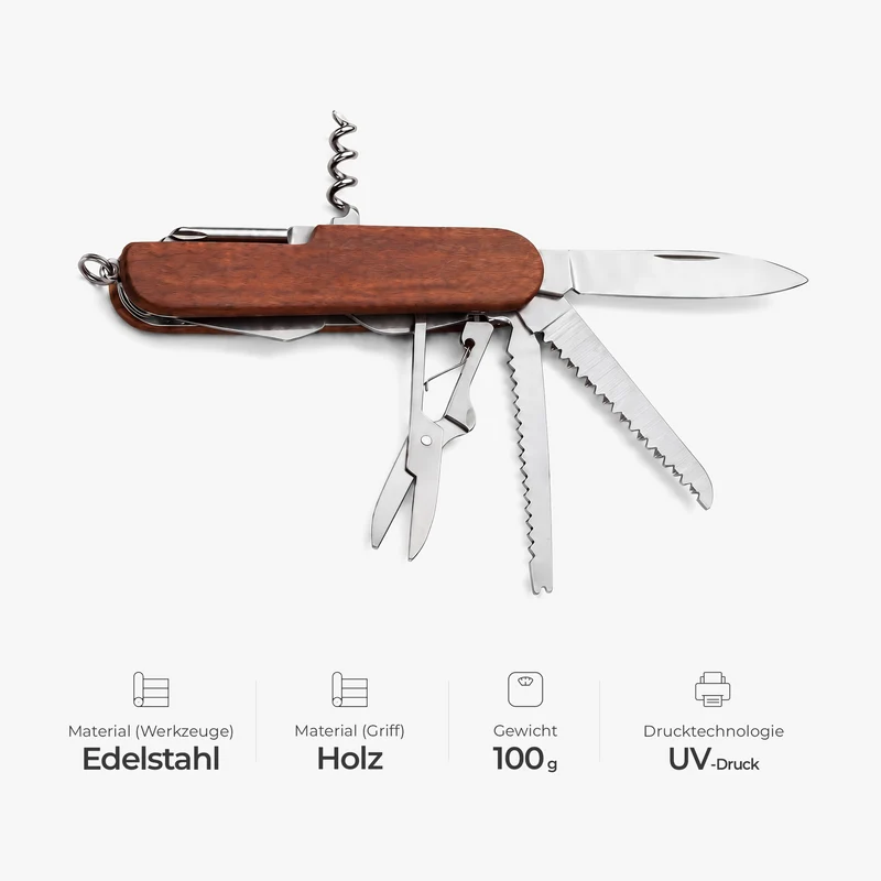 Du Bist Die Ganze Welt - Personalisiertes Geschenk | Multitool Messer Papa Opa