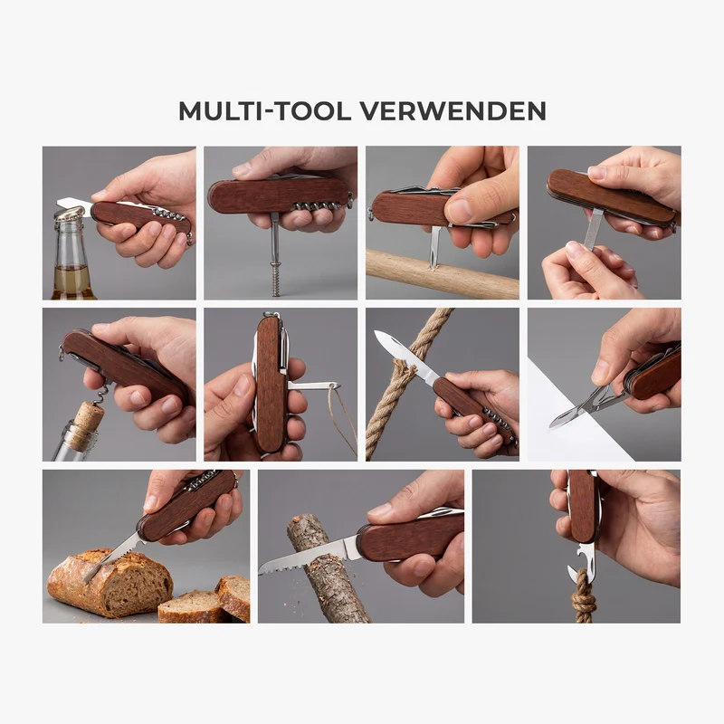 Du Bist Die Ganze Welt - Personalisiertes Geschenk | Multitool Messer Papa Opa