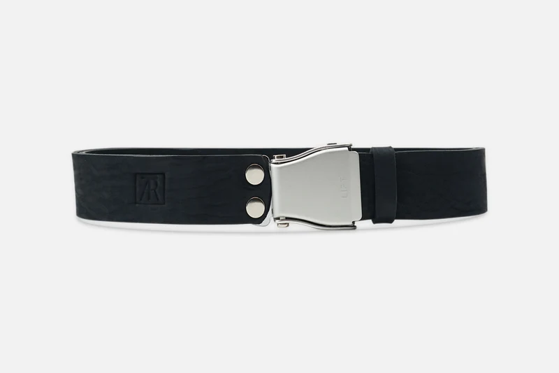 GÜRTEL BIG NUBUK BLACK/SILBER