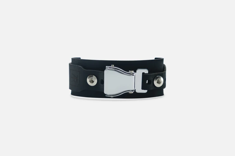 ARMBAND NUBUK BLACK/SILBER