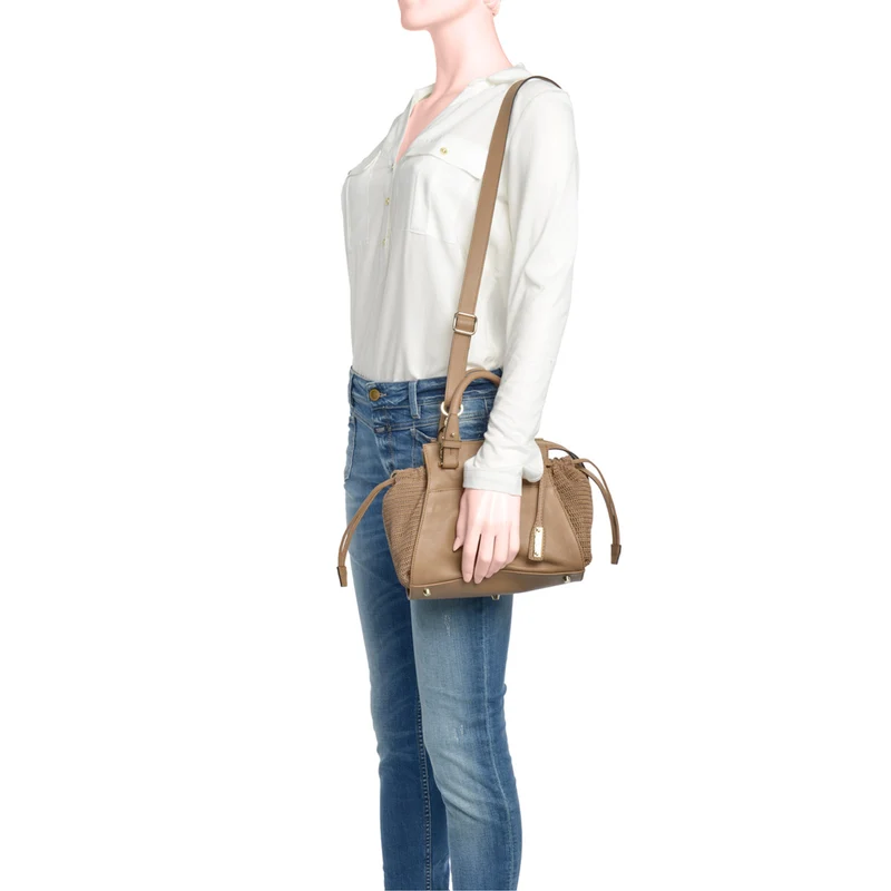 Abro Nappa Washed Handtasche in Nussbraun