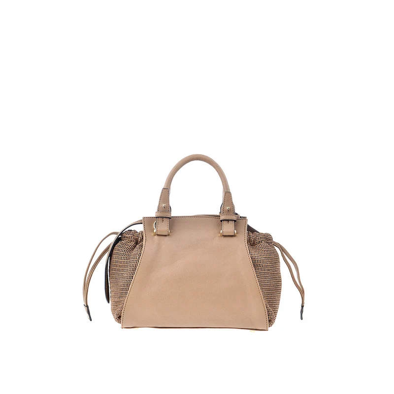 Abro Nappa Washed Handtasche in Nussbraun