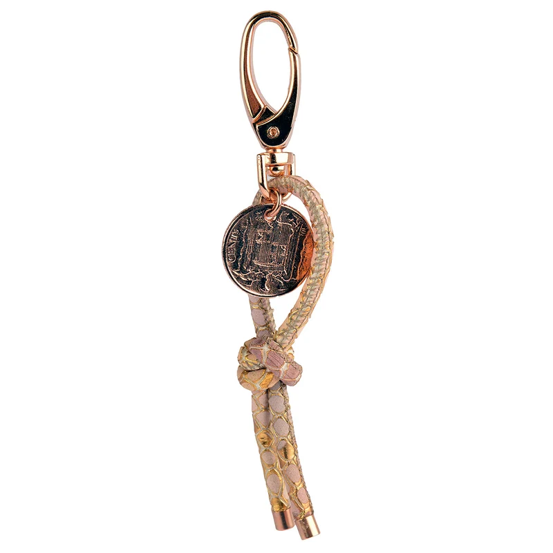 KATHY Jewels Schlüsselanhänger Münze in Roségold