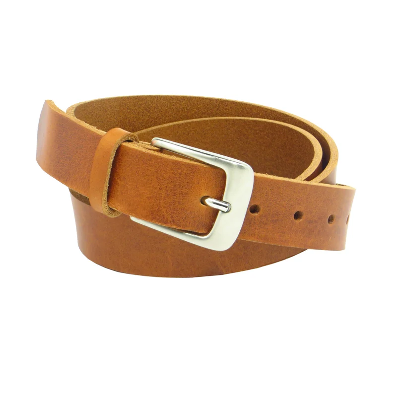 Ledergürtel 3 cm breit cognac Rindsleder