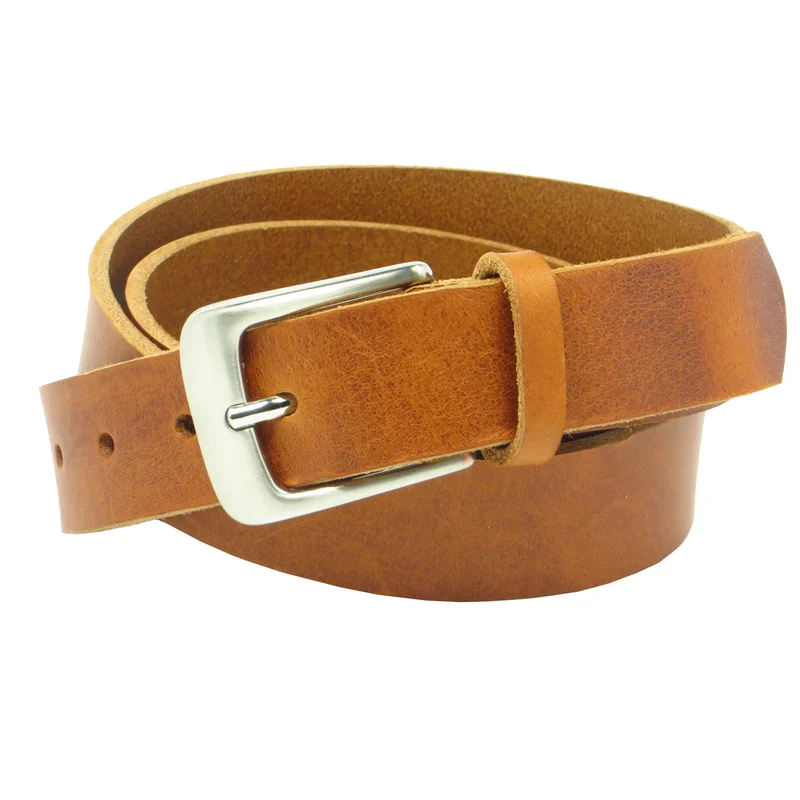 Ledergürtel 3 cm breit cognac Rindsleder