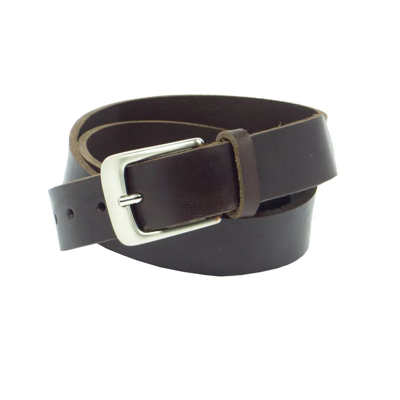 Ledergürtel 3 cm breit dunkelbraun Rindsleder