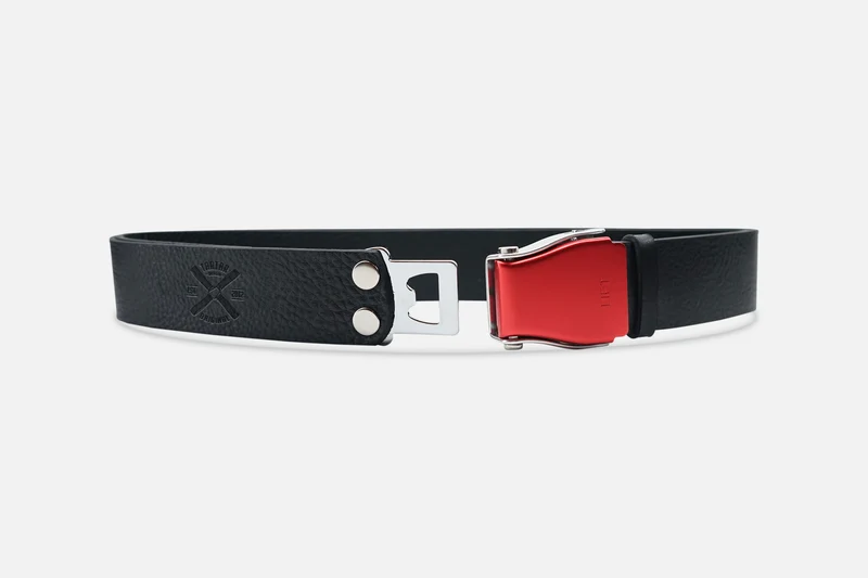 GÜRTEL STANDARD BLACK/LACHSROT
