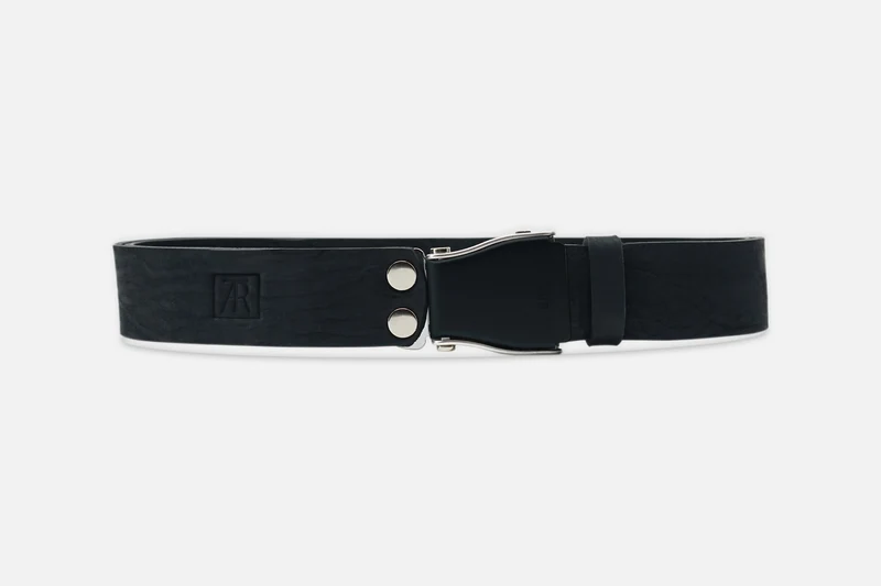 GÜRTEL STANDARD NUBUK BLACK/SCHWARZSILBER