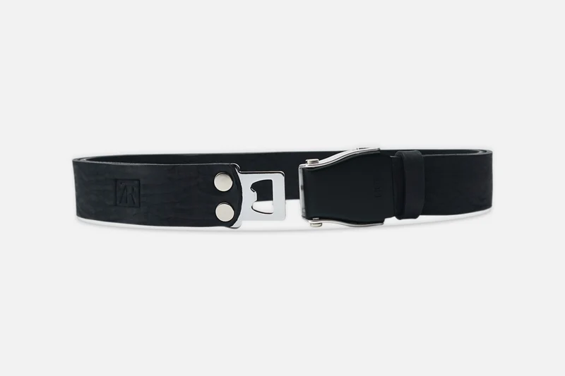 GÜRTEL STANDARD NUBUK BLACK/SCHWARZSILBER