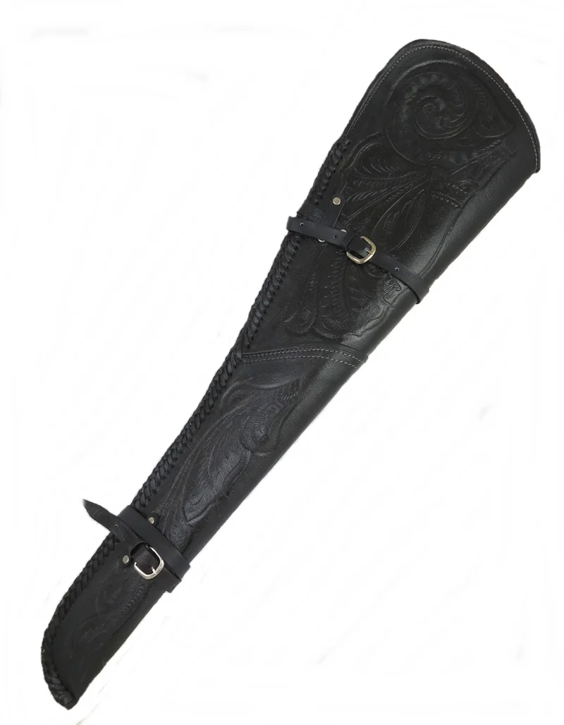 Scabbard Gewehrholster Holster Echt Leder gefüttert Winchester Gewehr schwarz?