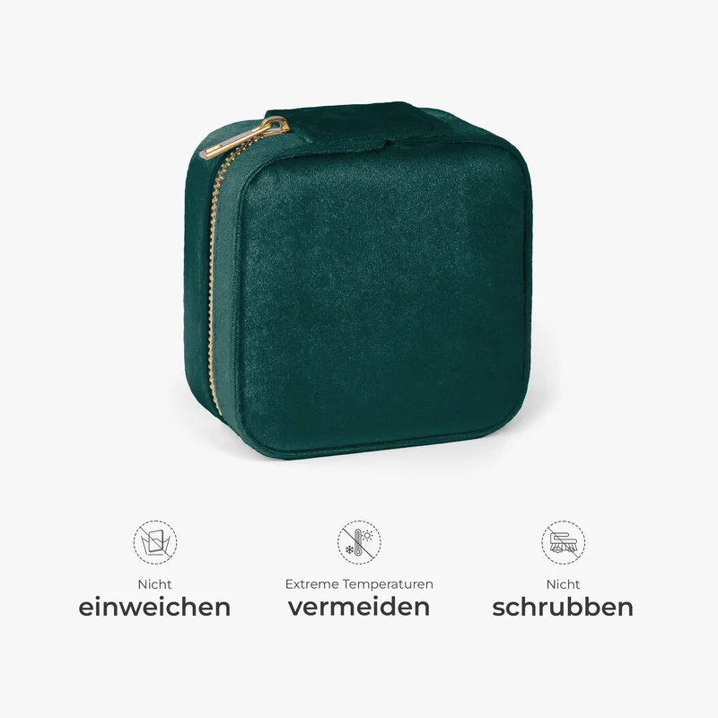 Mamas Garten - Personalisiertes Geschenk | Schmuckkästchen Samt Hell Mama/Oma