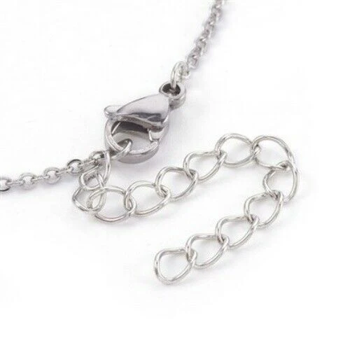 Fußkette Fußkettchen Türkisperlen Feder Edelstahl