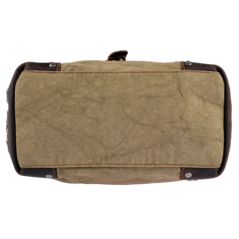 SURI FREY Umhängetasche Canvas Flap in Khaki