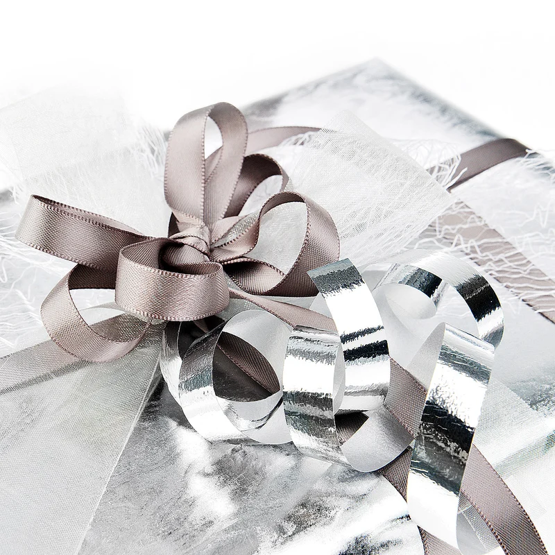 Geschenkverpackung Classic in Silber
