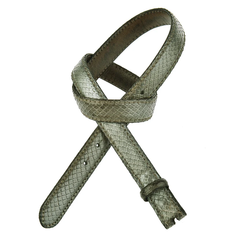 Reptiles House Gürtel RUM Metal in Vintage Blau 2,5 cm