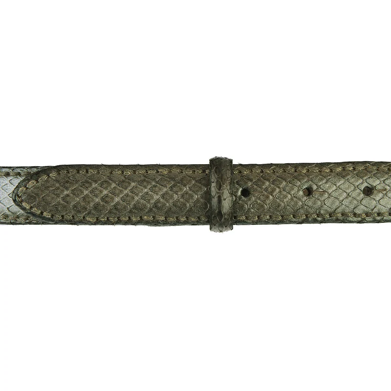 Reptiles House Gürtel RUM Metal in Vintage Blau 2,5 cm