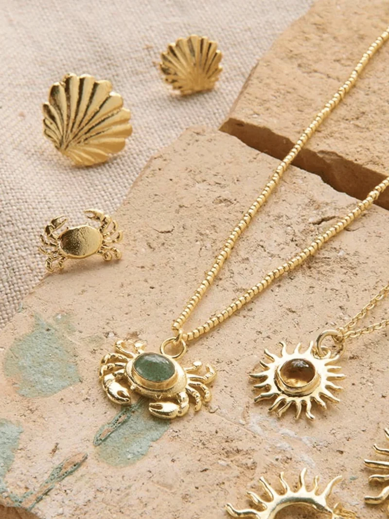 Krabben Aventurine Kette