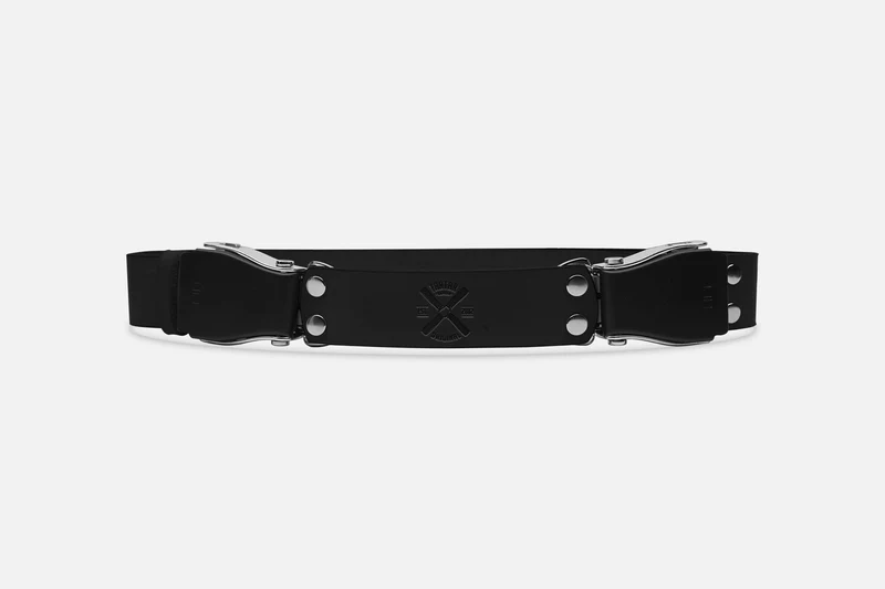 2-SCHNALLENGÜRTEL STANDARD BLACK/SCHWARZSILBER