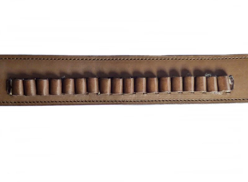 Gürtel + Holster Westernholster mit Patronenschlaufen Rindsleder braun