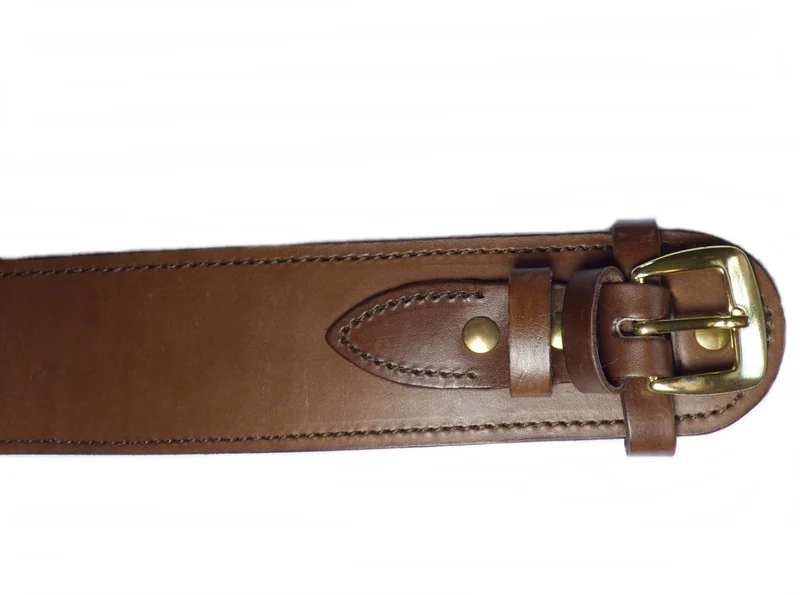 Gürtel + Holster Westernholster mit Patronenschlaufen Rindsleder braun