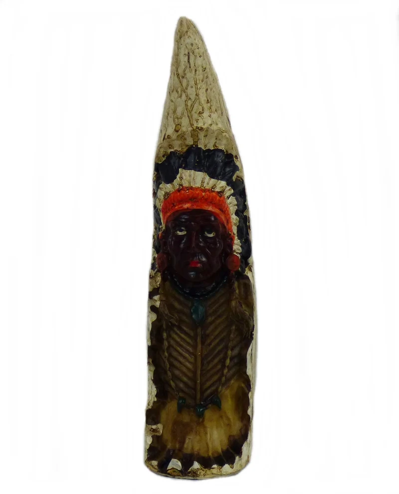 Indianer Figur Kanu Einbaum Westerndekoration Western 4 Variationen ca. 23cm