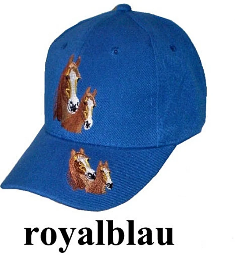 Kinder Cap, Basecap, Mütze mit Schild und bestickt mit Pferd - Pferde