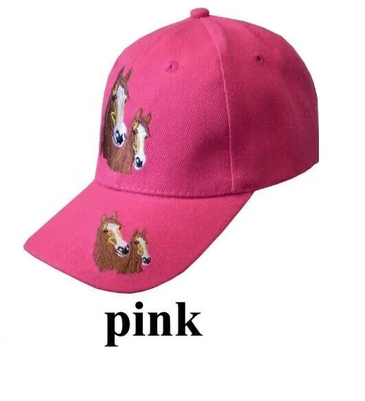 Kinder Cap, Basecap, Mütze mit Schild und bestickt mit Pferd - Pferde