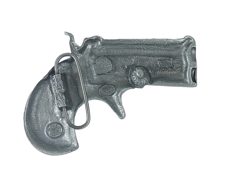 Buckle Gürtelschnalle Gürtelschließe Westernbuckle Colt Derringer lizensiert
