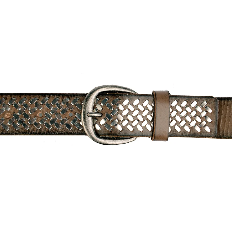 AMSTERDAM COWBOYS Nietengürtel inkl, Schließe 3,5 cm in Taupe