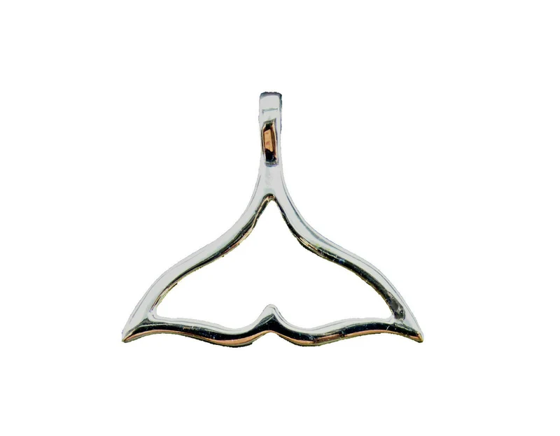 Kette Halskette Silberkette Collier 925er Sterling Silber mit Anhänger Walflosse