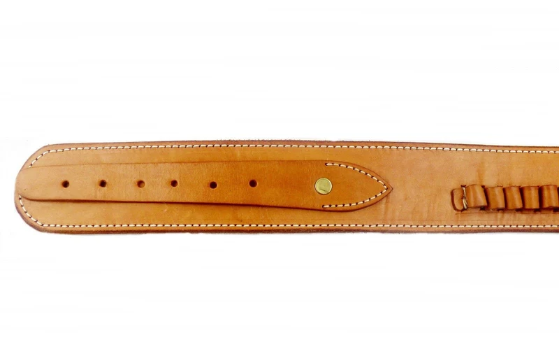 Gürtel + Holster Westernholster mit Patronenschlaufen Rindsleder hellbraun