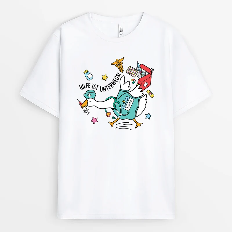 Krankenschwester / Pflegekraft Hilfe Ist Unterwegs - Lustige T Shirts Personalisiert
