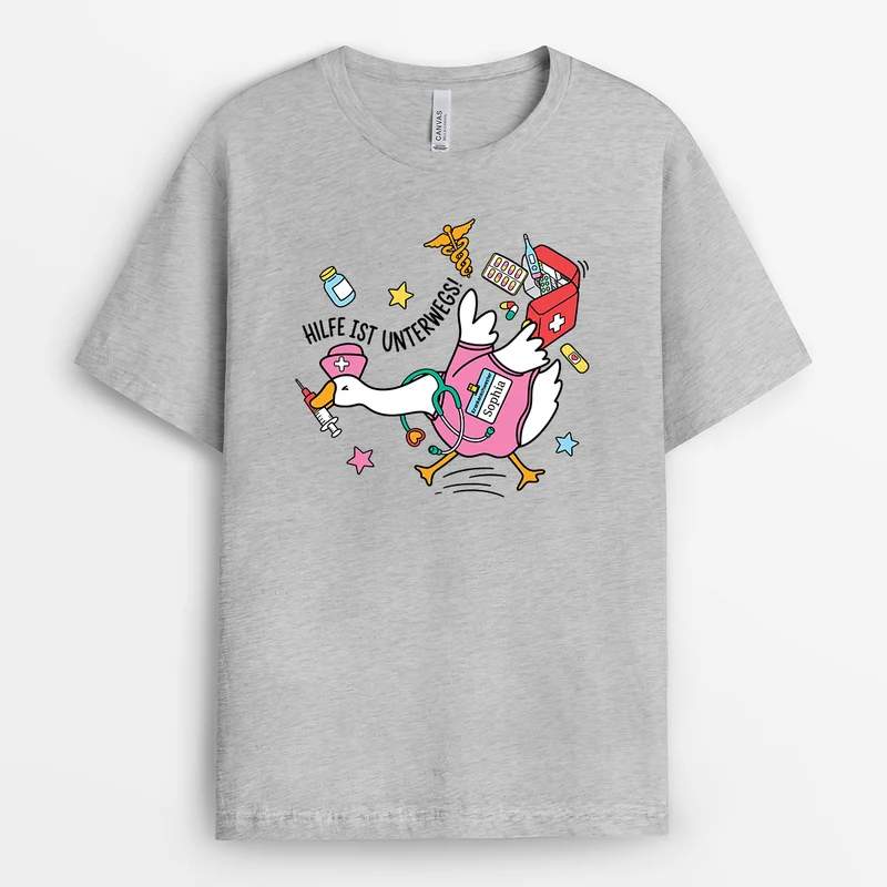 Krankenschwester / Pflegekraft Hilfe Ist Unterwegs - Lustige T Shirts Personalisiert