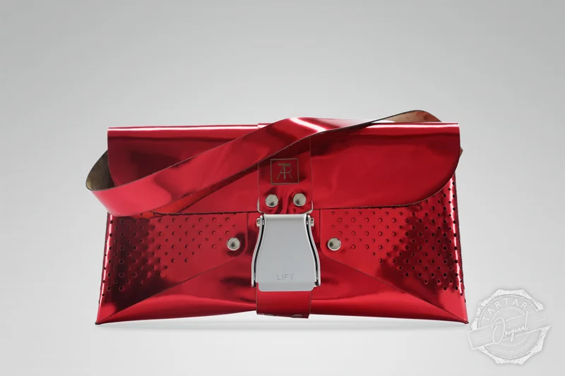 HANDTASCHE MIRROR RUBIN/SILBER