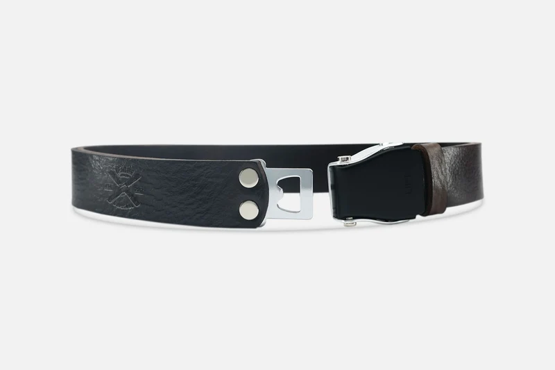 GÜRTEL STANDARD DARKBROWN/SCHWARZSILBER