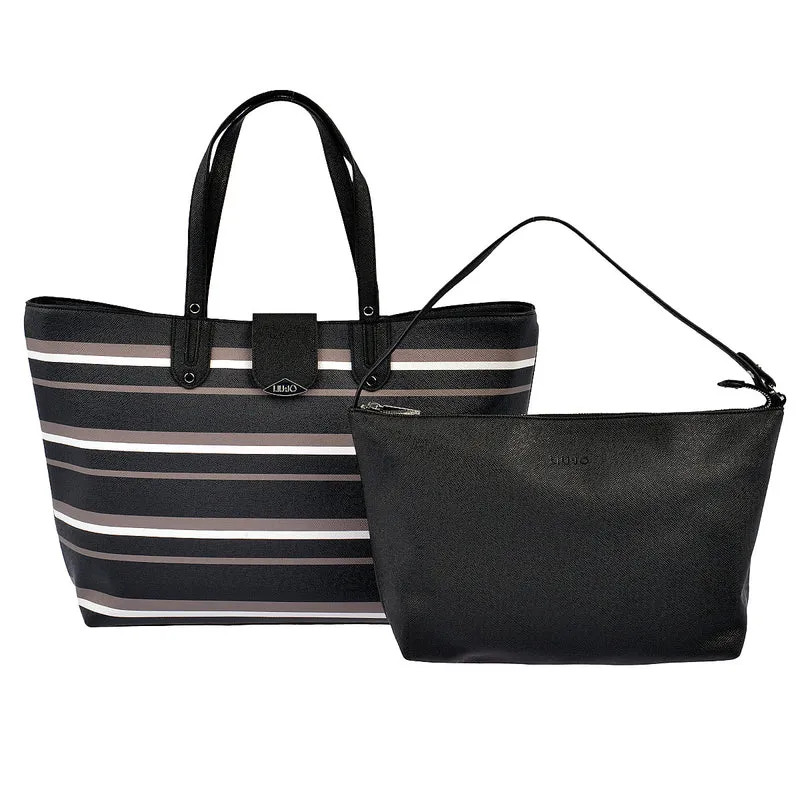 LIU JO Shopper New Kos in Schwarz gestreift