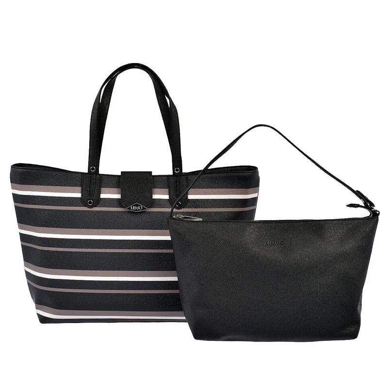 LIU JO Shopper New Kos in Schwarz gestreift